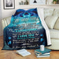 Dolphin To My Wife Dolphin In The Ocean Flannel Blanket For Soft Bed Couch And Home Comfort