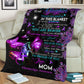 Fibromyalgia Awareness Butterfly Flannel Blanket For Living Room And Bedroom Styling