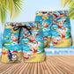 Santa Keeping The Spirit Alive Christmas In July – Beach Short