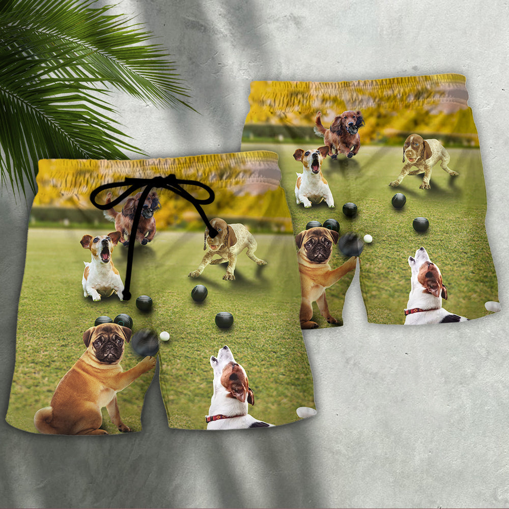 Dog Lawn Bowling Yard Play – Beach Short