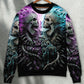 Flaming Skull Bold Art Style – Sweater - Ugly Christmas Sweater