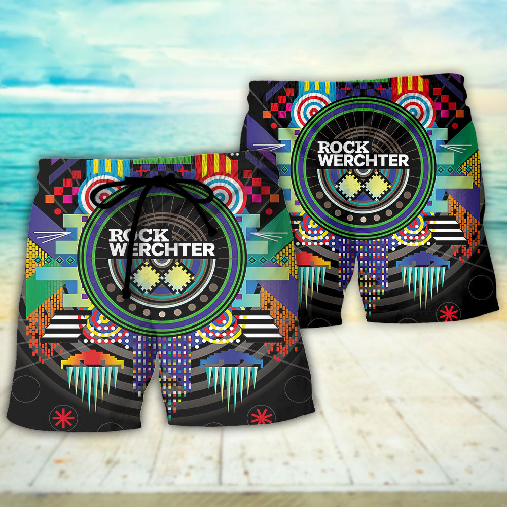 Rock Music Lover Colorful Style – Beach Short