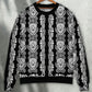 Black And White Diamond Skull Pattern – Sweater - Ugly Christmas Sweater