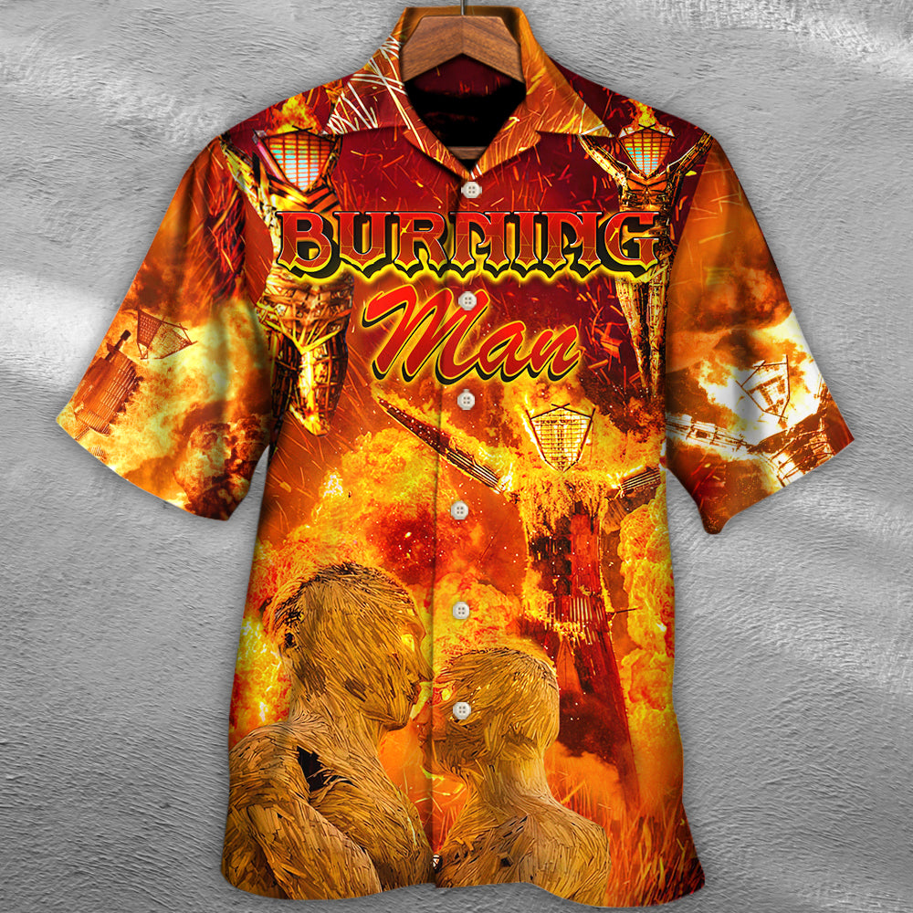 Music Event Festival Burn It All Up Vintage Style - Hawaiian Shirt