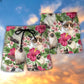 Siamese Cat Tropical Floral Lovely Style – Beach Short