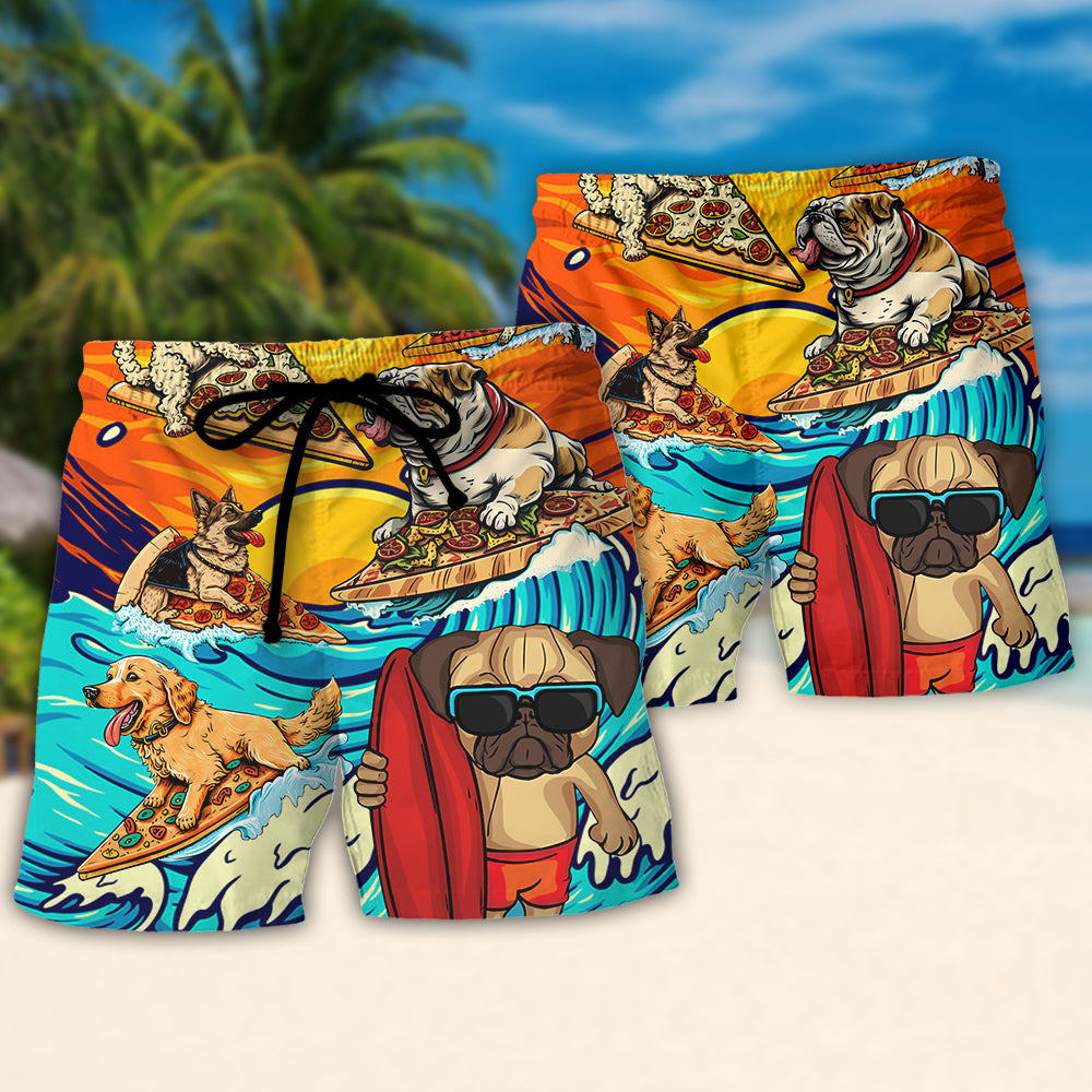 Dog Lovers Surf Eat Sleep Repeat Surfing – Beach Short