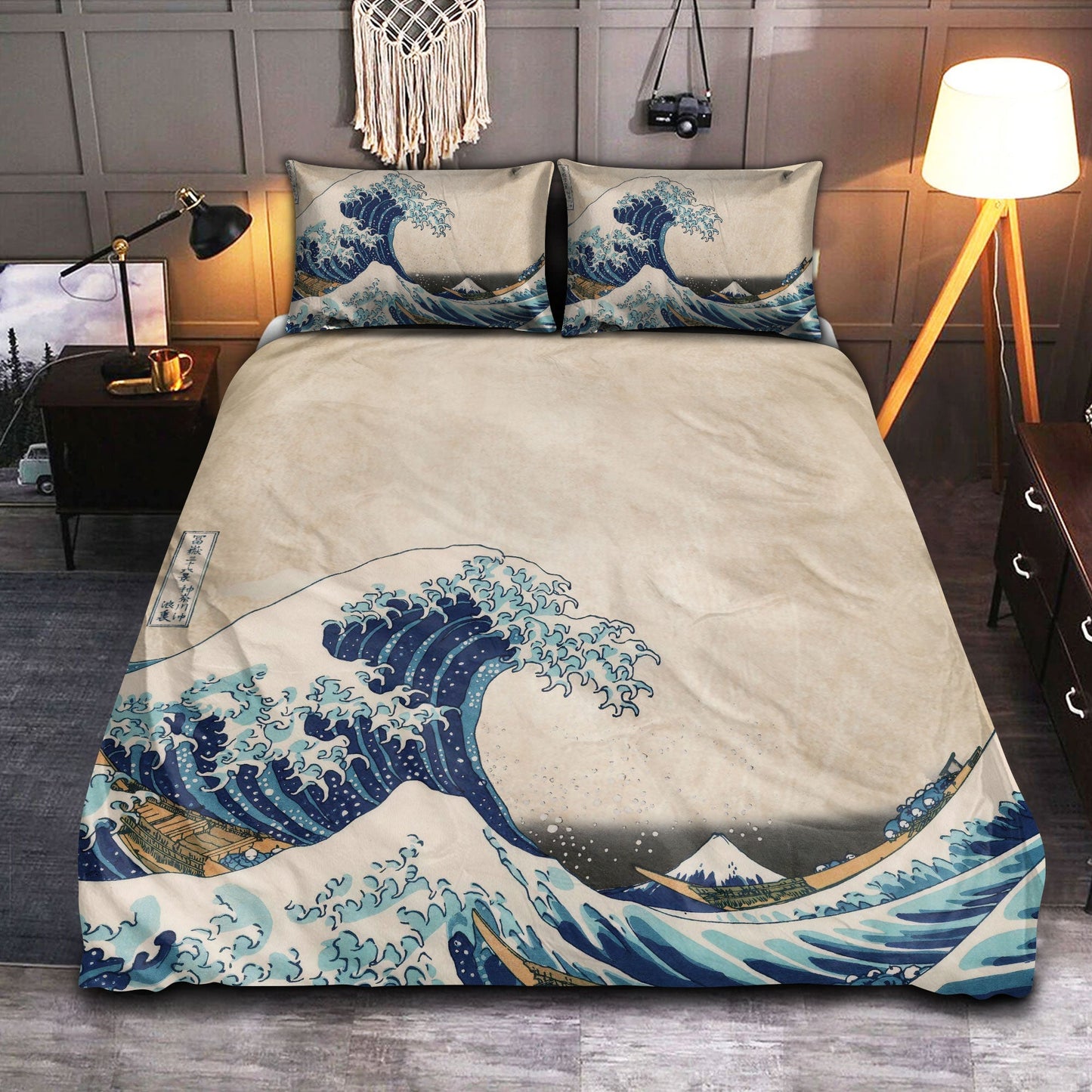 Ocean Wave Bedding Cover For Coastal Bedroom Decor
