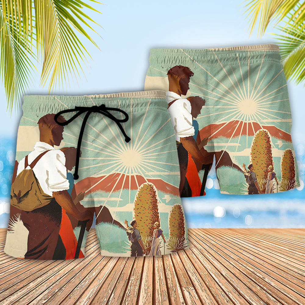 Rambling Funny Saved Me Rambler Life Quote - Beach Short