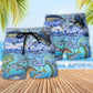 Fishing Rodfather Tuna Theme Undersea Style - Beach Short