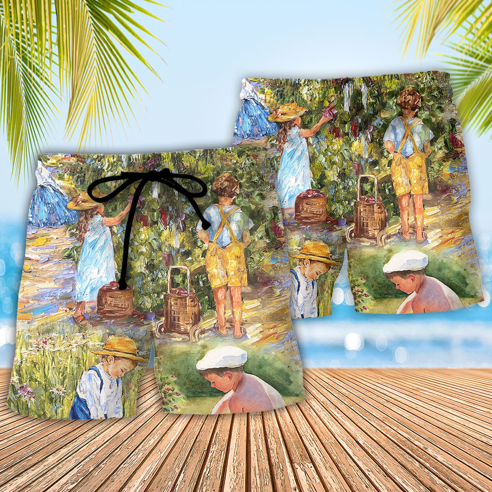 Gardening Lawn Mowing Unit - Beach Short