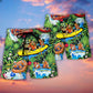 Water Rafting Tropical Floral Style – Beach Short