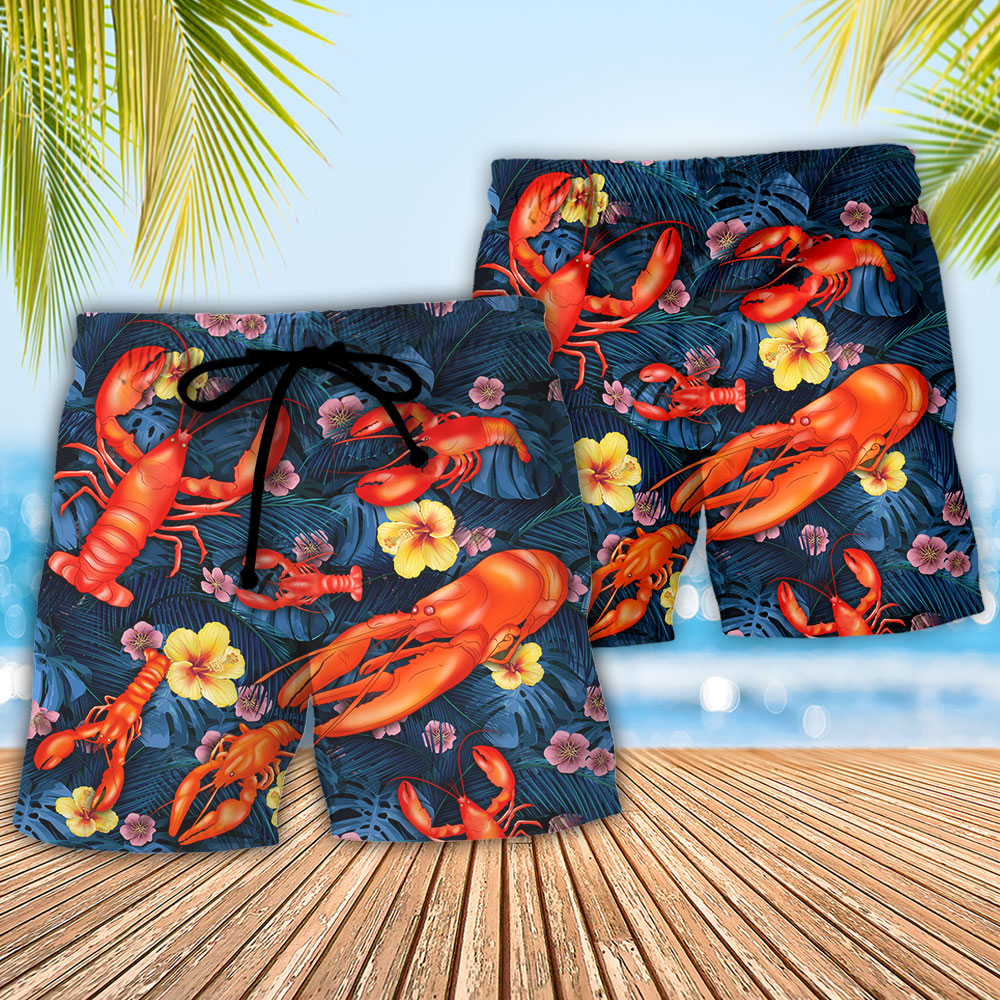 Lobster Take Me Home And Dip Me In Butter Tropical Style – Beach Short