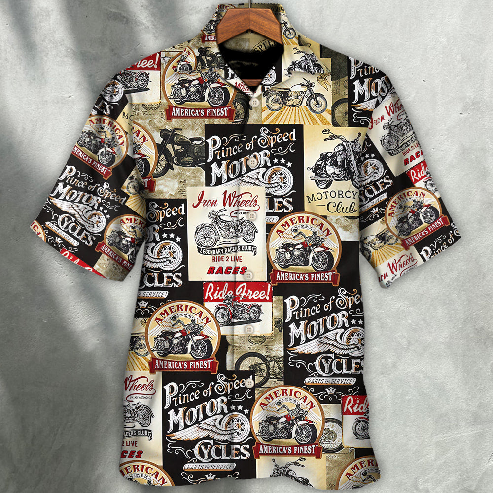 Motorcycle Timeless Treasures Vintage Motorcycles - Hawaiian Shirt