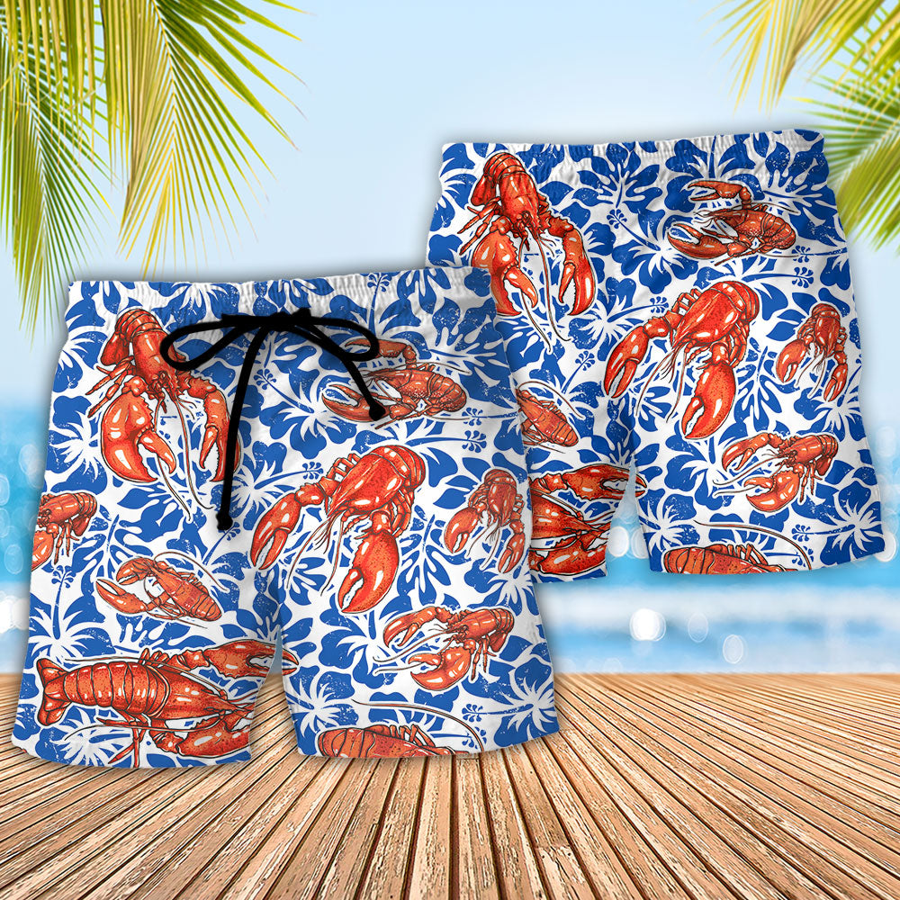 Lobster Party Like A Lob Star Tropical Humor – Beach Short