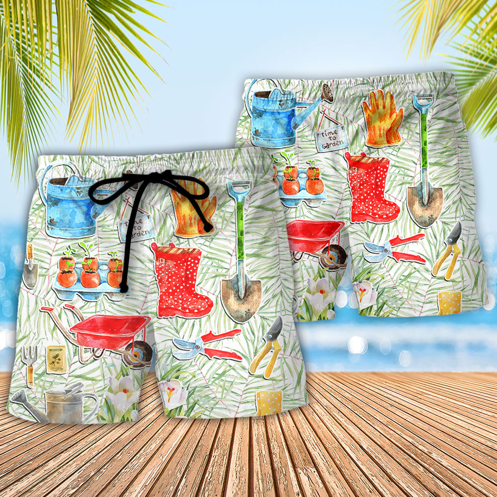 Gardening Dark Humor Handy Garden Joke Style – Beach Short