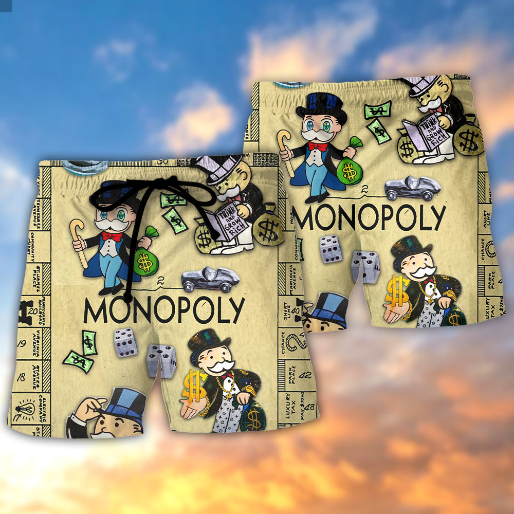 Monopoly Funny Game Lover Style – Beach Short