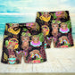 Sloth Cute Tropical Funny Art Style – Beach Short