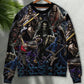 Cool Dark Skull Guitar Style – Sweater - Ugly Christmas Sweater