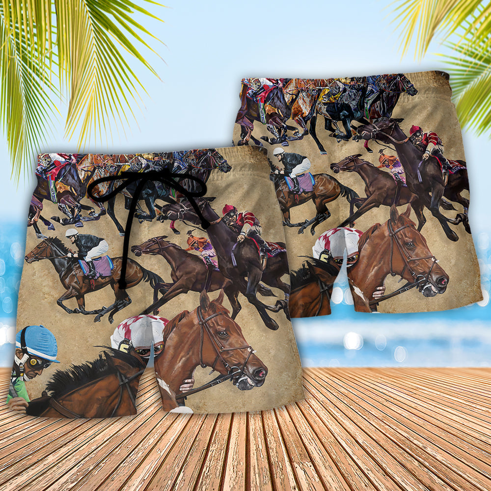 Horseback Riding Saved Me Now I’m Just A Horseman – Beach Short