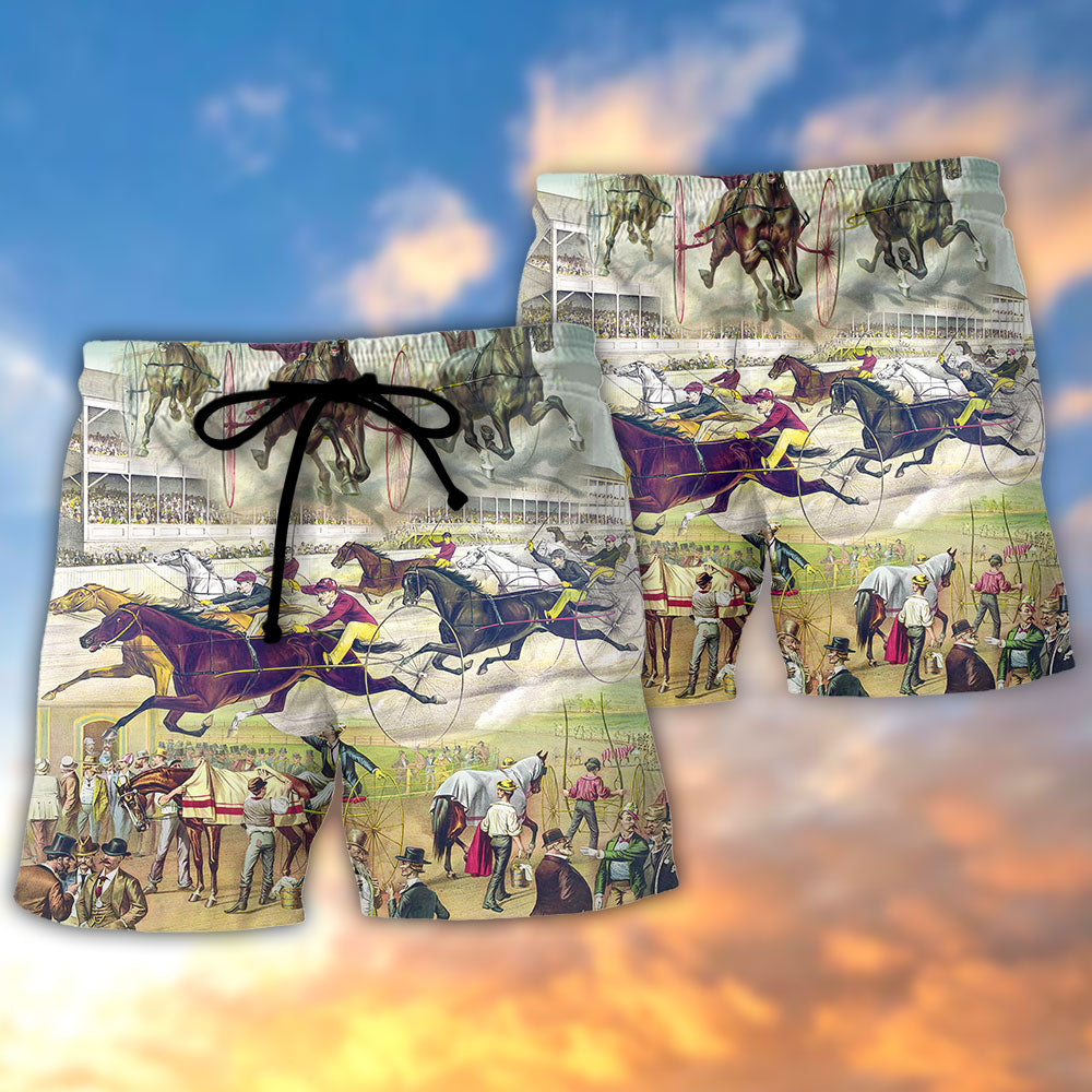 Harness Racing Road Horse Lover – Beach Short