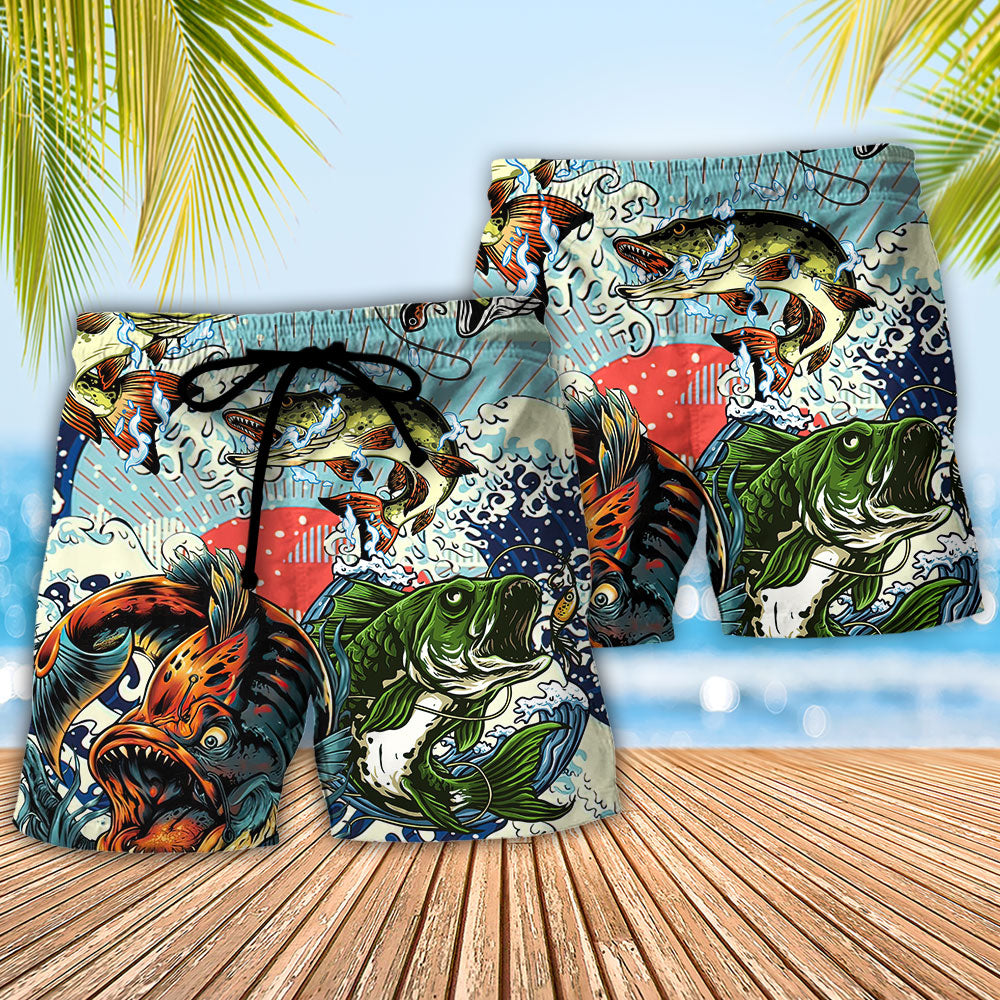 Fishing Sorry I Missed Your Call Because I Was On The Other Line – Beach Short