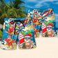 Surfing Santa Mele Kalikimaka Christmas Surf Vibe – Beach Short