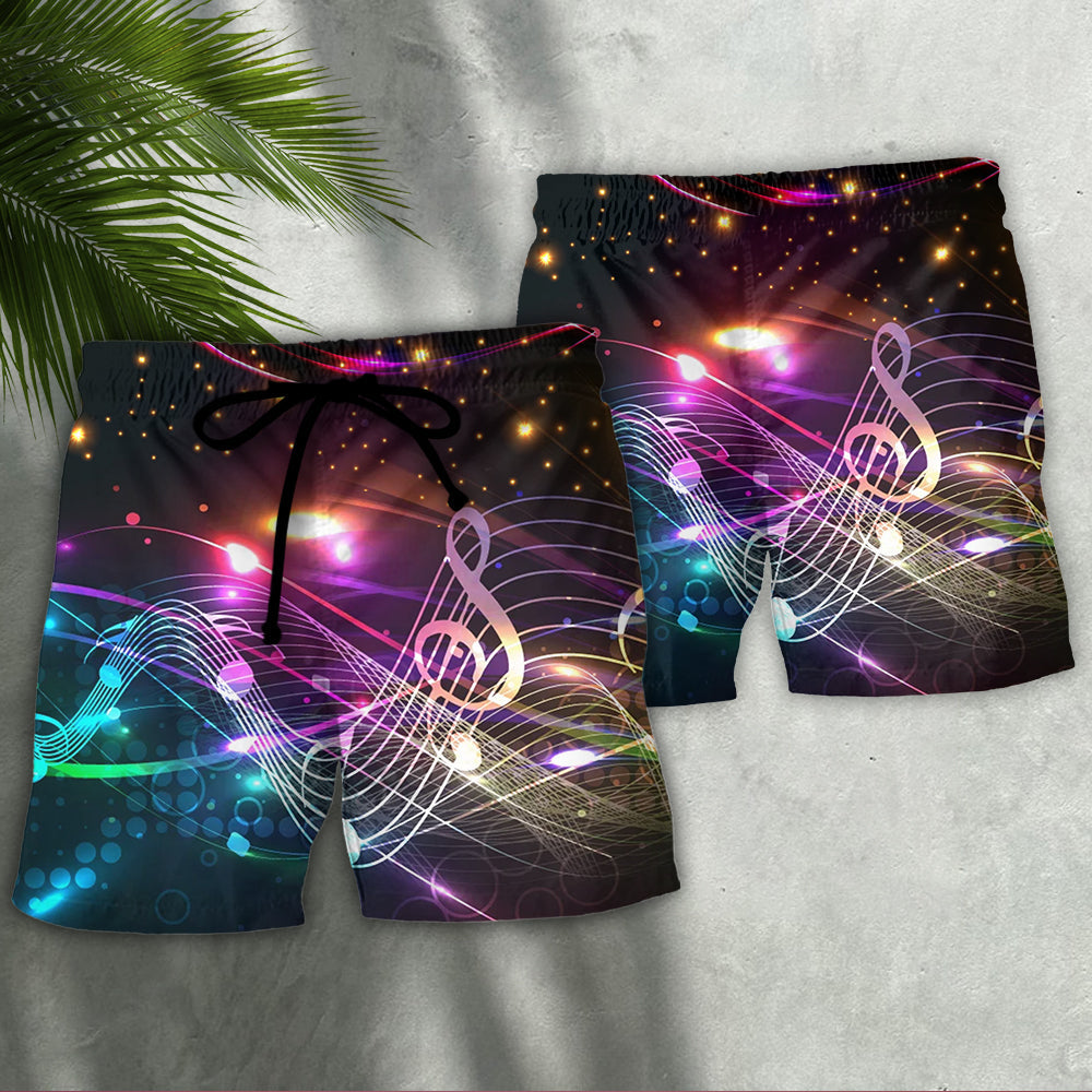 Mysterious Music Art Style – Beach Short