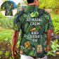Gardening Romaine Clam And Carrot On Vintage Art - Hawaiian Shirt