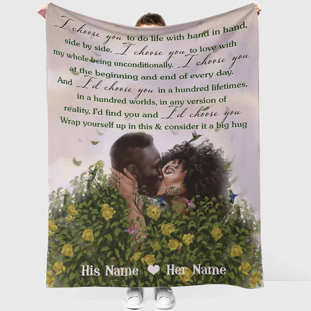 African American Every Love Story Is Afro Couple Flannel Blanket For Living Room And Bedroom Styling
