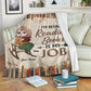 Book I'm Retired Reading Books Is My Job Personalized Flannel Blanket For Living Room And Bedroom Styling