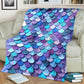 Mermaid Love Ocean Lover Flannel Blanket For Relaxing At Home And Travel