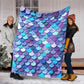 Mermaid Love Ocean Lover Flannel Blanket For Cozy Home Lounging And Gifting