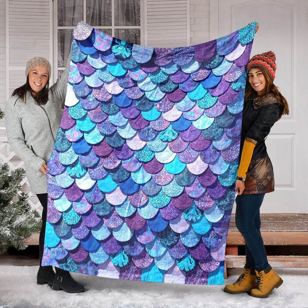 Mermaid Love Ocean Lover Flannel Blanket For Cozy Home Lounging And Gifting