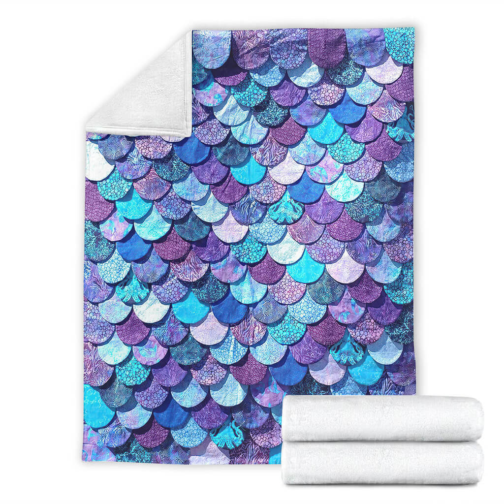 Mermaid Love Ocean Lover Flannel Blanket For Bed Sofa And Reading Nook Decor