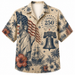 America 250th Vintage Liberty Hawaiian Shirt