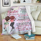 Bestie Love Beautiful Personalized Flannel Blanket For Relaxing At Home And Travel