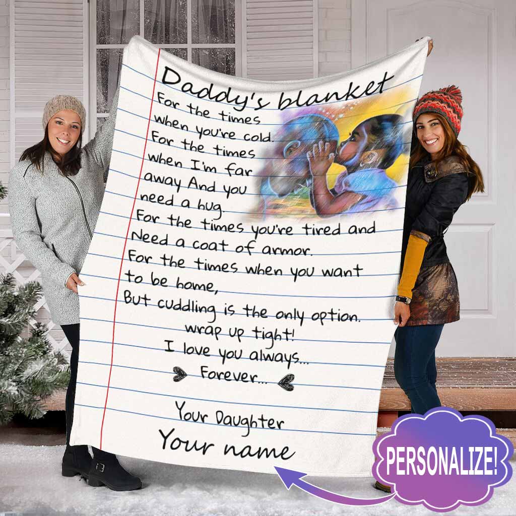 African Daddy's American Personalized Flannel Blanket For Soft Bed Couch And Home Comfort