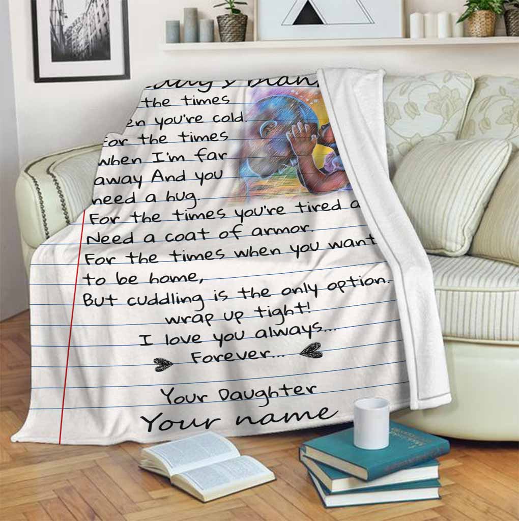 African Daddy's American Personalized Flannel Blanket For Relaxing At Home And Travel