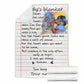 African Daddy's American Personalized Flannel Blanket For Bed Sofa And Reading Nook Decor