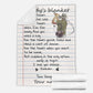 Fishing Daddy I Love You Personalized Flannel Blanket For Cozy Home Lounging And Gifting