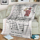 Golf Daddy I Love You Personalized Flannel Blanket For Living Room And Bedroom Styling