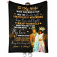 African When You Need A Hug Couple Personalized 50 x 60 Inch Flannel Blanket For Cozy Bedroom And Sofa Decor