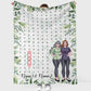 Family Mom Home Laughter Crossword Personalized Flannel Blanket For Living Room And Bedroom Styling