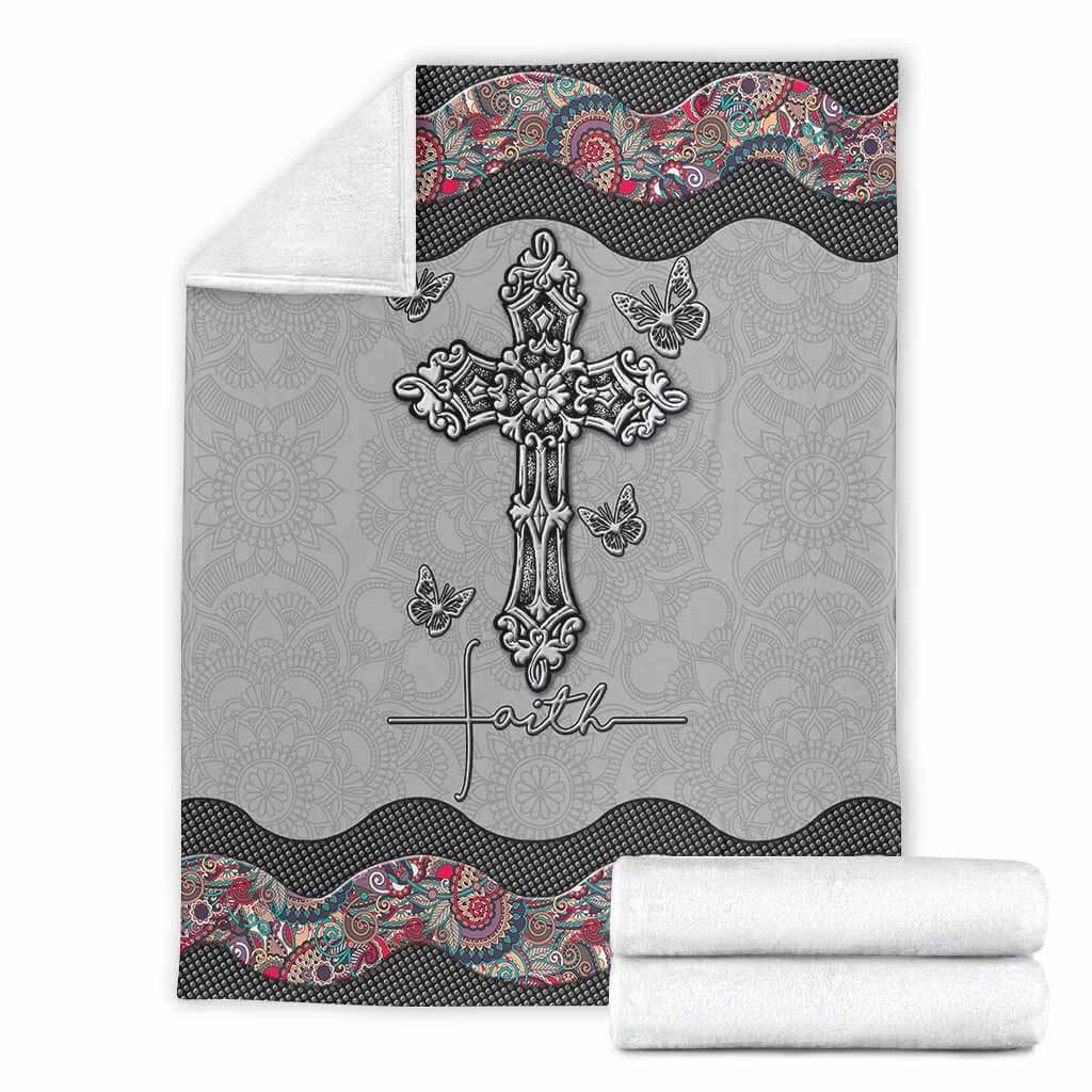 Jesus Faith In Your Life Flannel Blanket For Bed Sofa And Reading Nook Decor