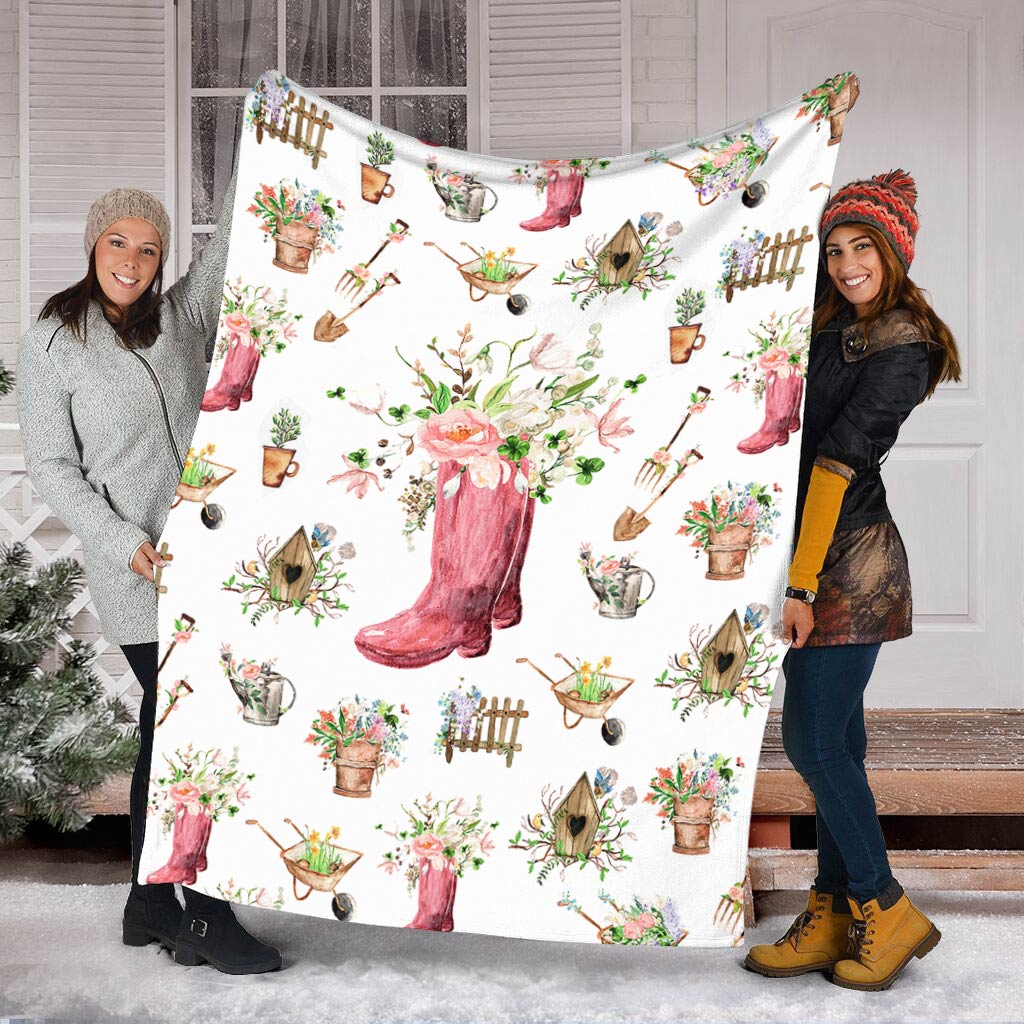 Garden Love Gardening In Life Flannel Blanket For Soft Bed Couch And Home Comfort