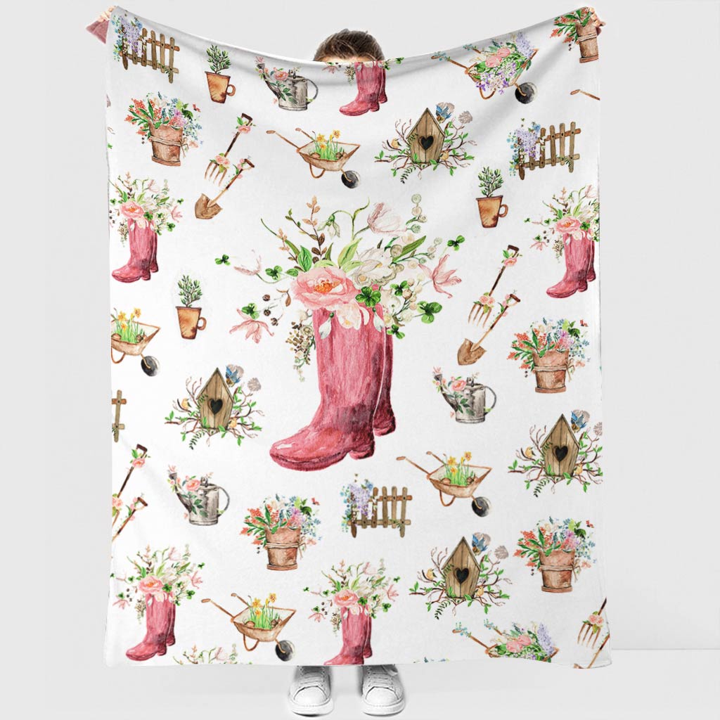 Garden Love Gardening In Life Flannel Blanket For Living Room And Bedroom Styling