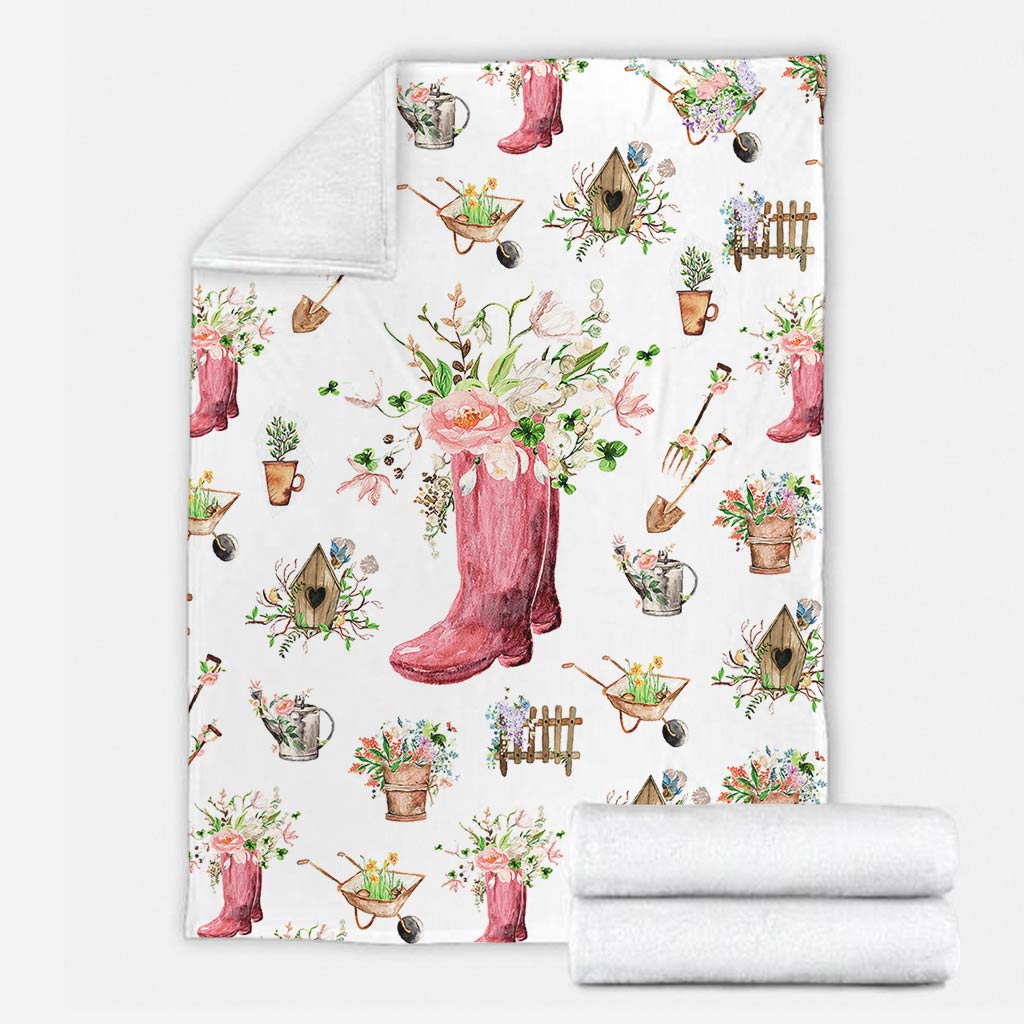 Garden Love Gardening In Life Flannel Blanket For Cozy Home Lounging And Gifting