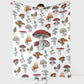 Mushroom Forest Lover Flannel Blanket For Bed Sofa And Reading Nook Decor