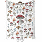 Mushroom Forest Lover Flannel Blanket For Cozy Bedroom And Sofa Decor