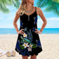 Turtle Is Beach Soul Limited 22 – Women's Summer Sleeveless V-Neck Camisole Dress